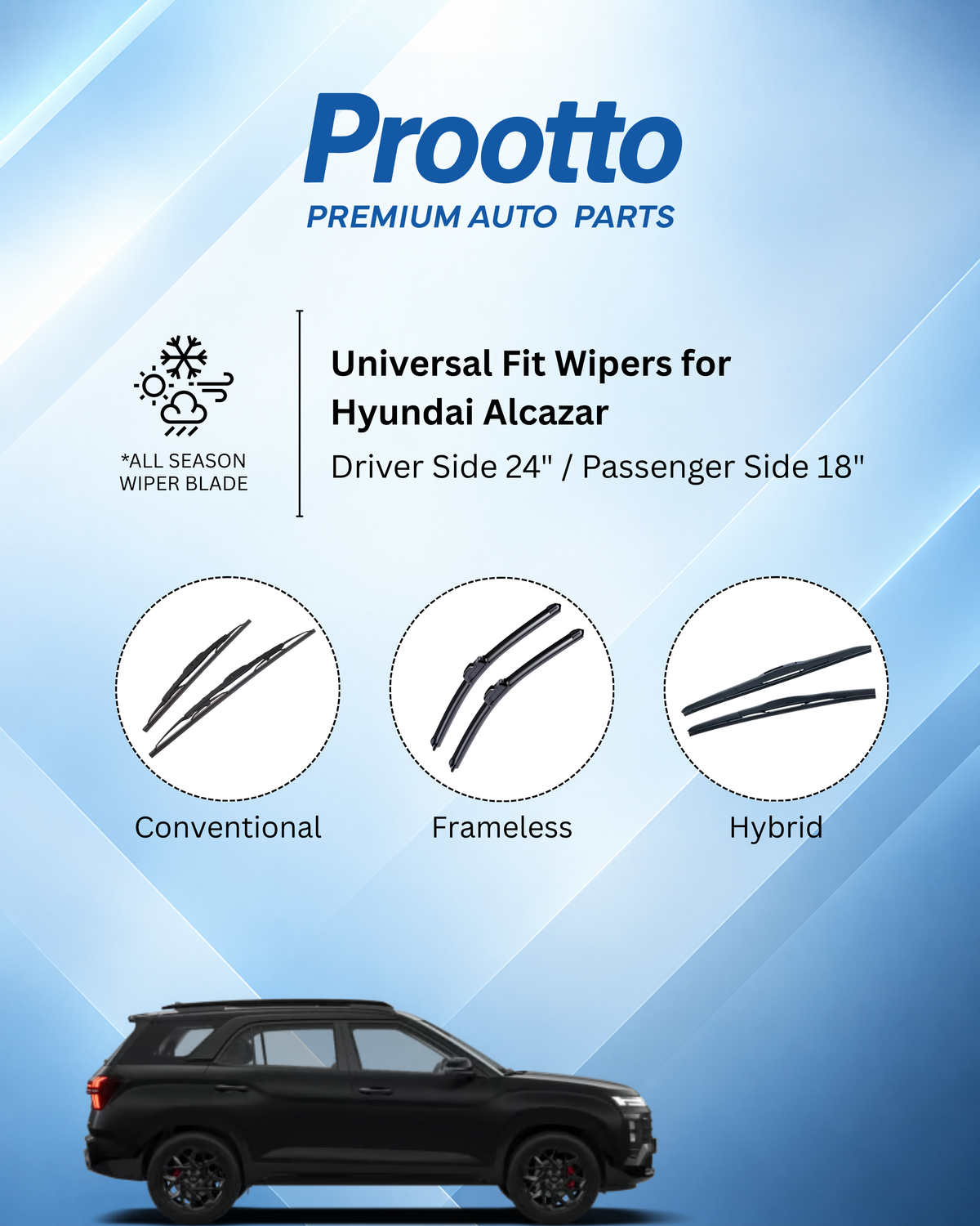 Hyundai Alcazar wiper blades