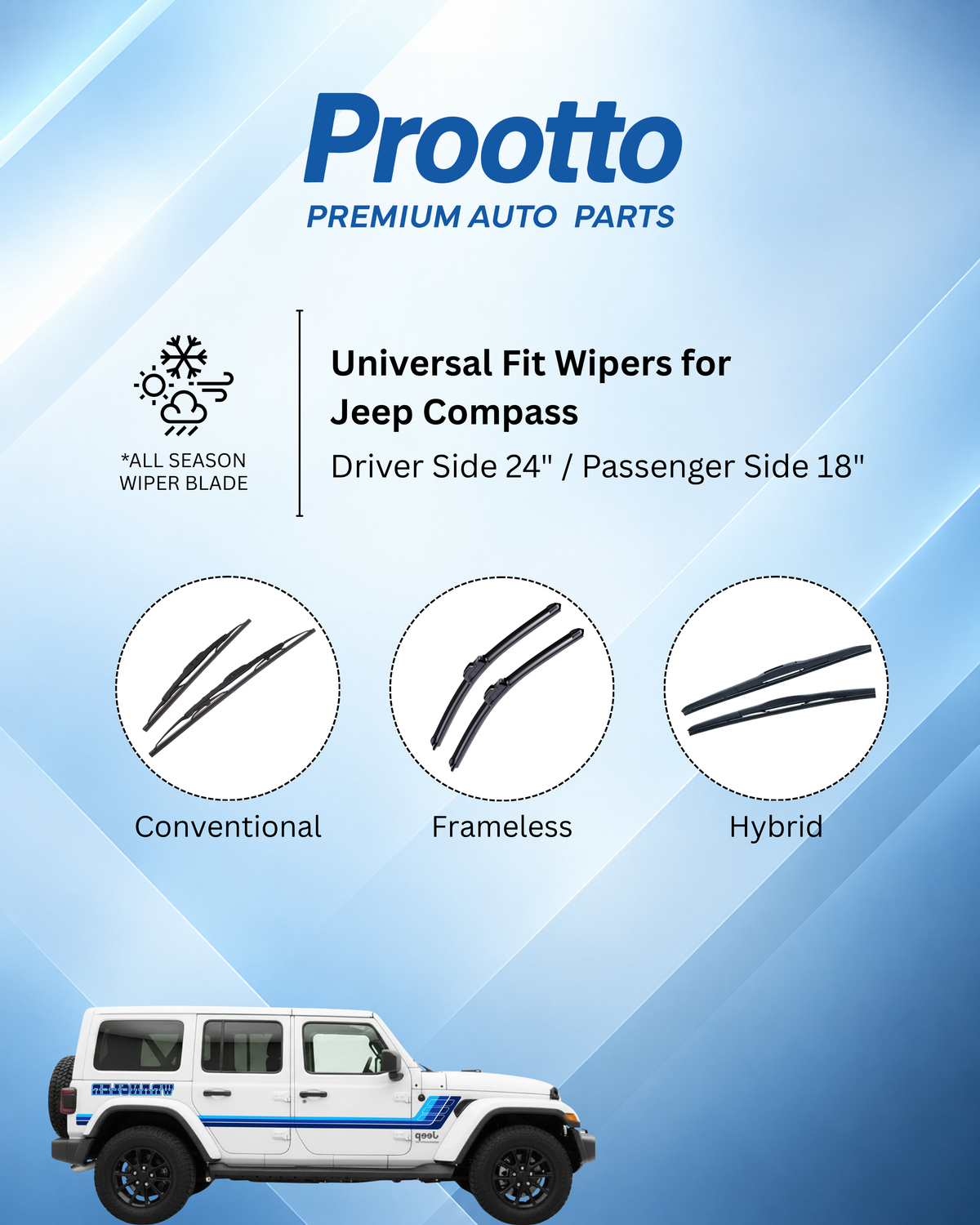 Jeep Compass wiper blades