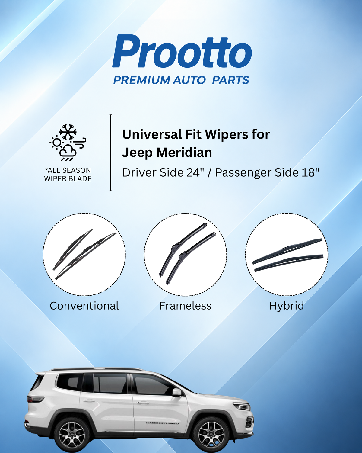 Jeep Meridian wiper blades