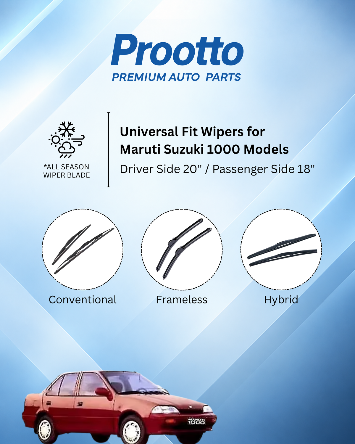 Maruti Suzuki 1000 wiper blades