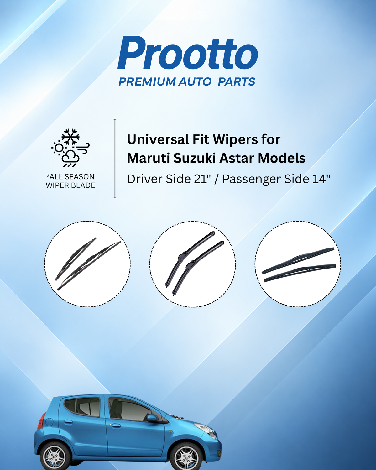 Maruti Suzuki A-Star wiper blades