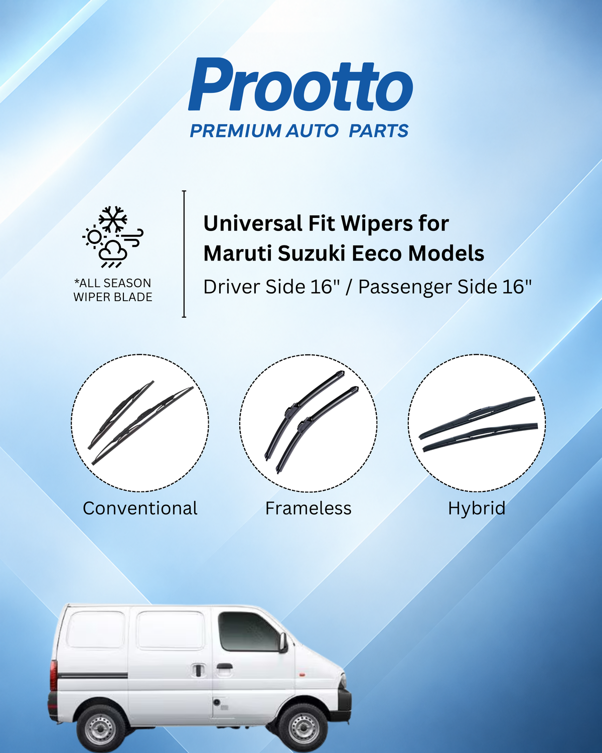 Maruti Suzuki Eeco wiper blades