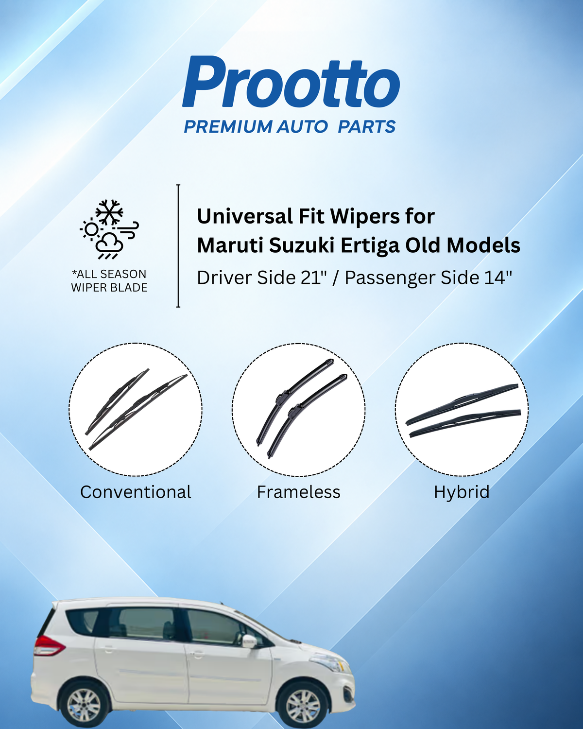 Maruti Suzuki Ertiga wiper blades