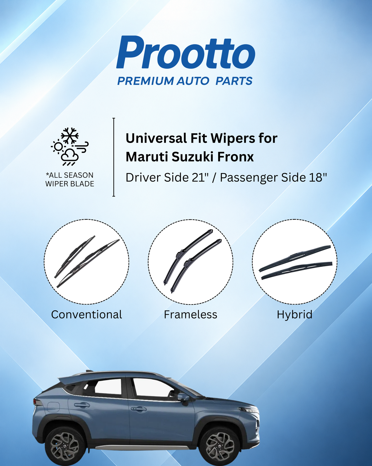 Maruti Suzuki Fronx wiper blades