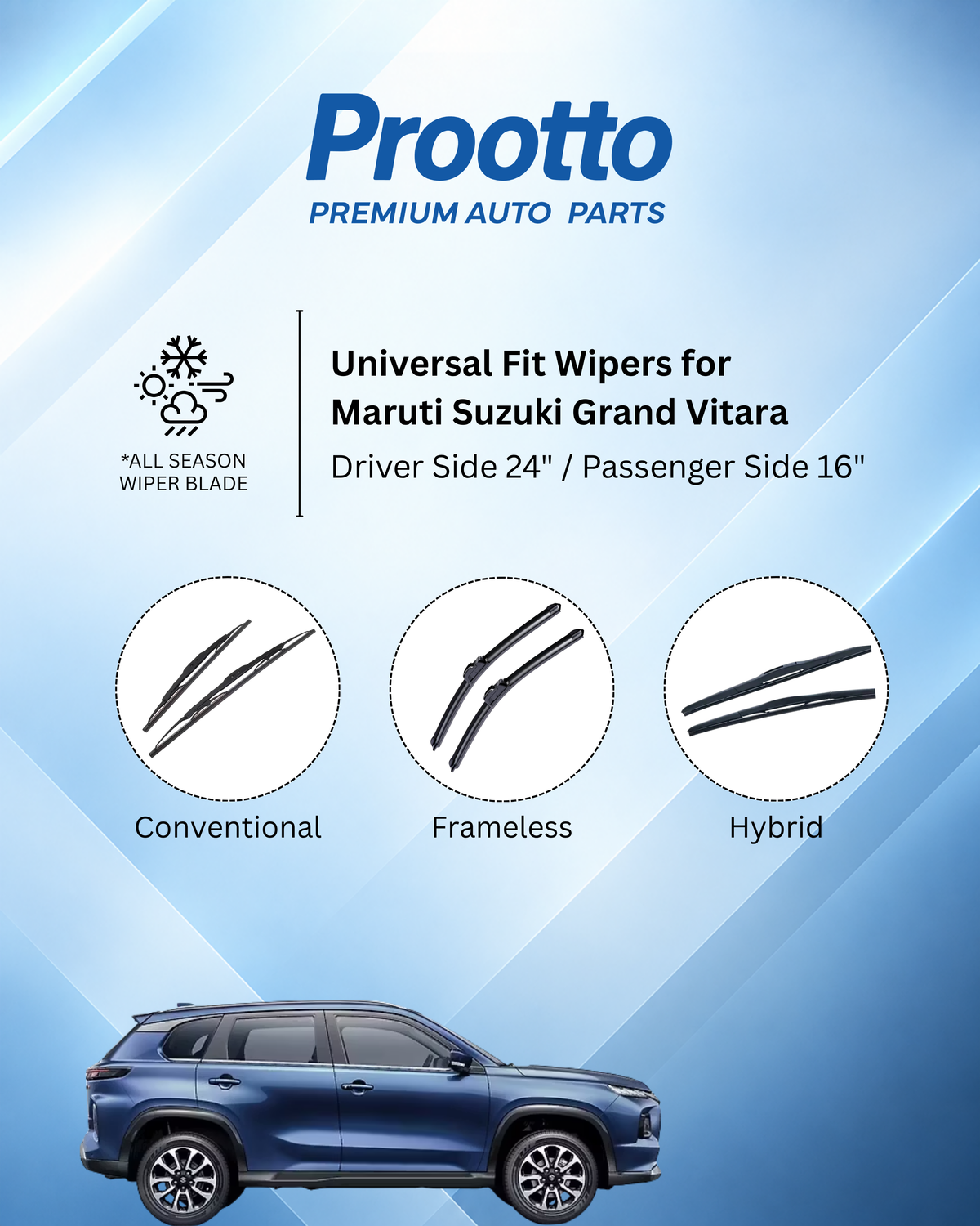 Maruti Suzuki Grand Vitara wiper blades