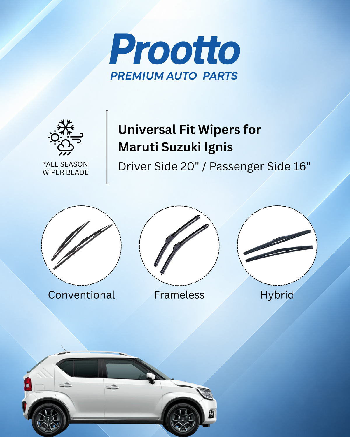 Maruti Suzuki Ignis wiper blades