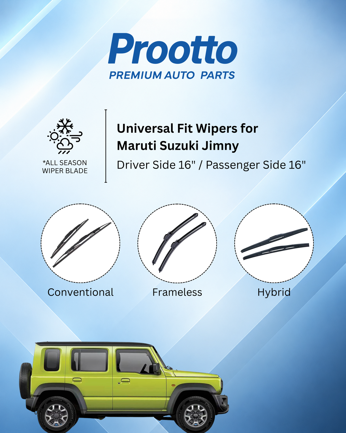 Maruti Suzuki Jimny wiper blades