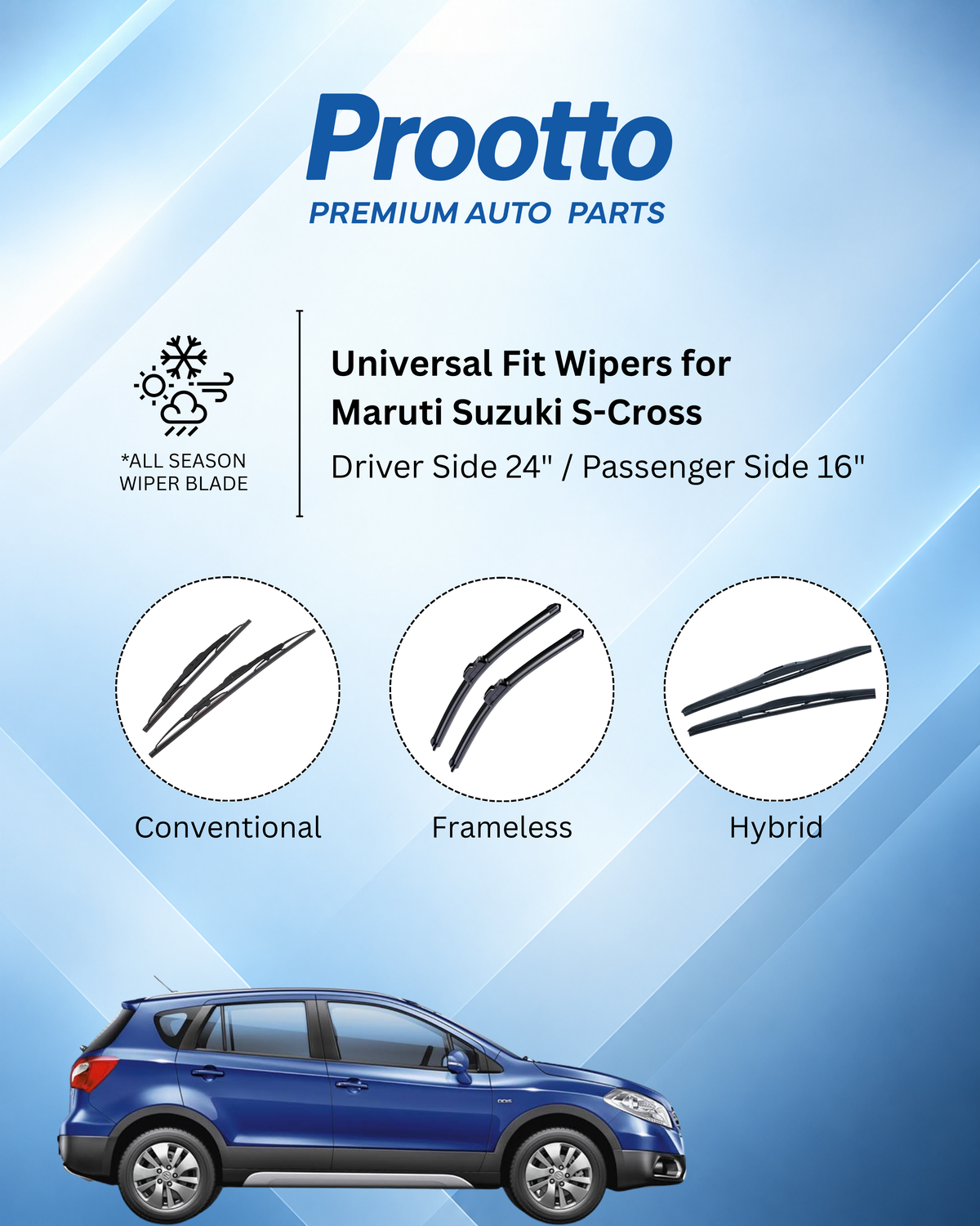 Maruti Suzuki S-Cross wiper blades