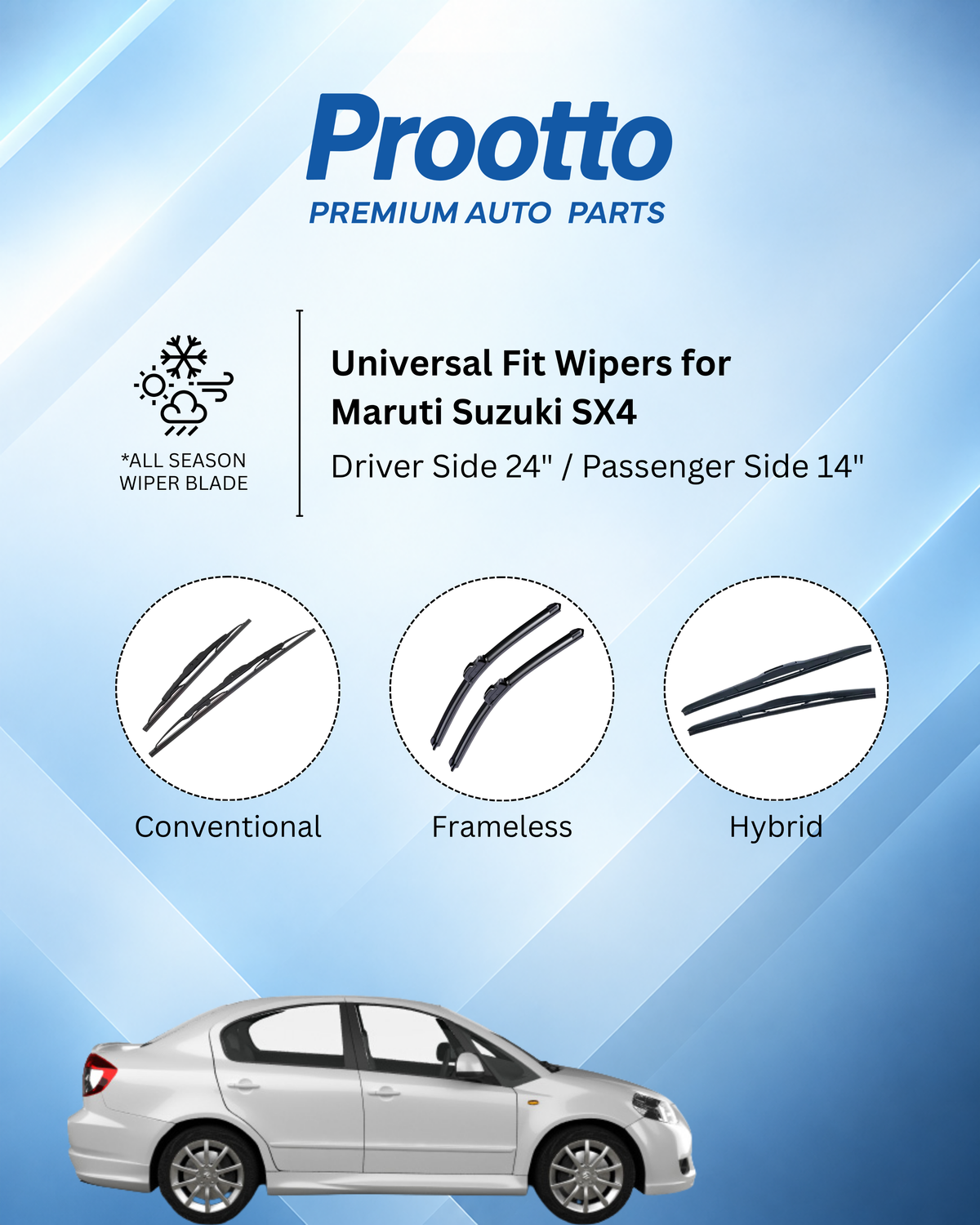 Maruti Suzuki SX4 wiper blades