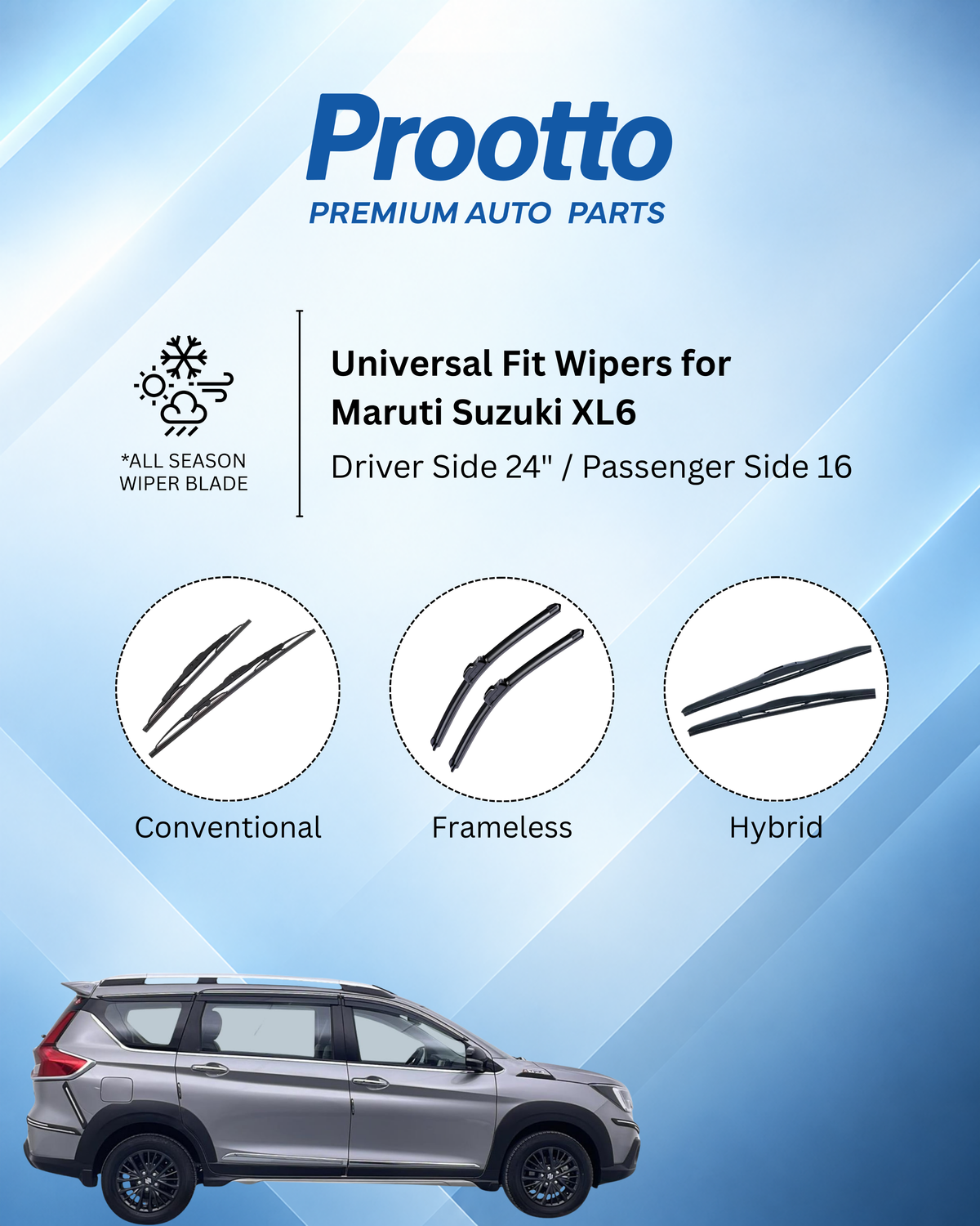 Maruti Suzuki XL6 wiper blades