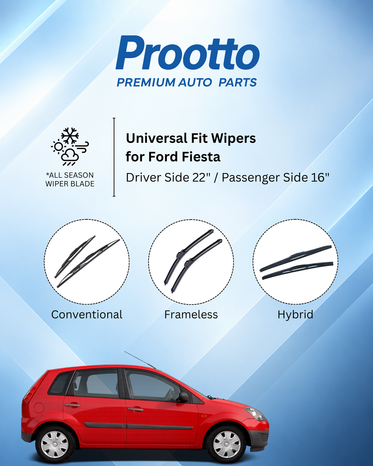 Ford Fiesta Classic wiper blades
