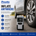 Prootto 2-in-1 Portable Tyre Inflator & Jump Starter