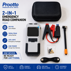 Prootto 2-in-1 Portable Tyre Inflator & Jump Starter