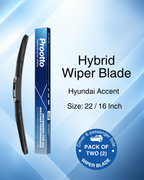 Hyundai Accent Wiper Blades (1999–2013) – 20" + 18" Set of 2