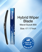 Maruti Suzuki 800 Wiper Blades (1983–2014) – 17" + 17" Set of 2