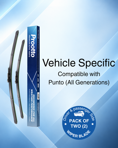 Fiat Punto Wiper Blades (26"/15") – All Models & Variants – Prootto Premium Range