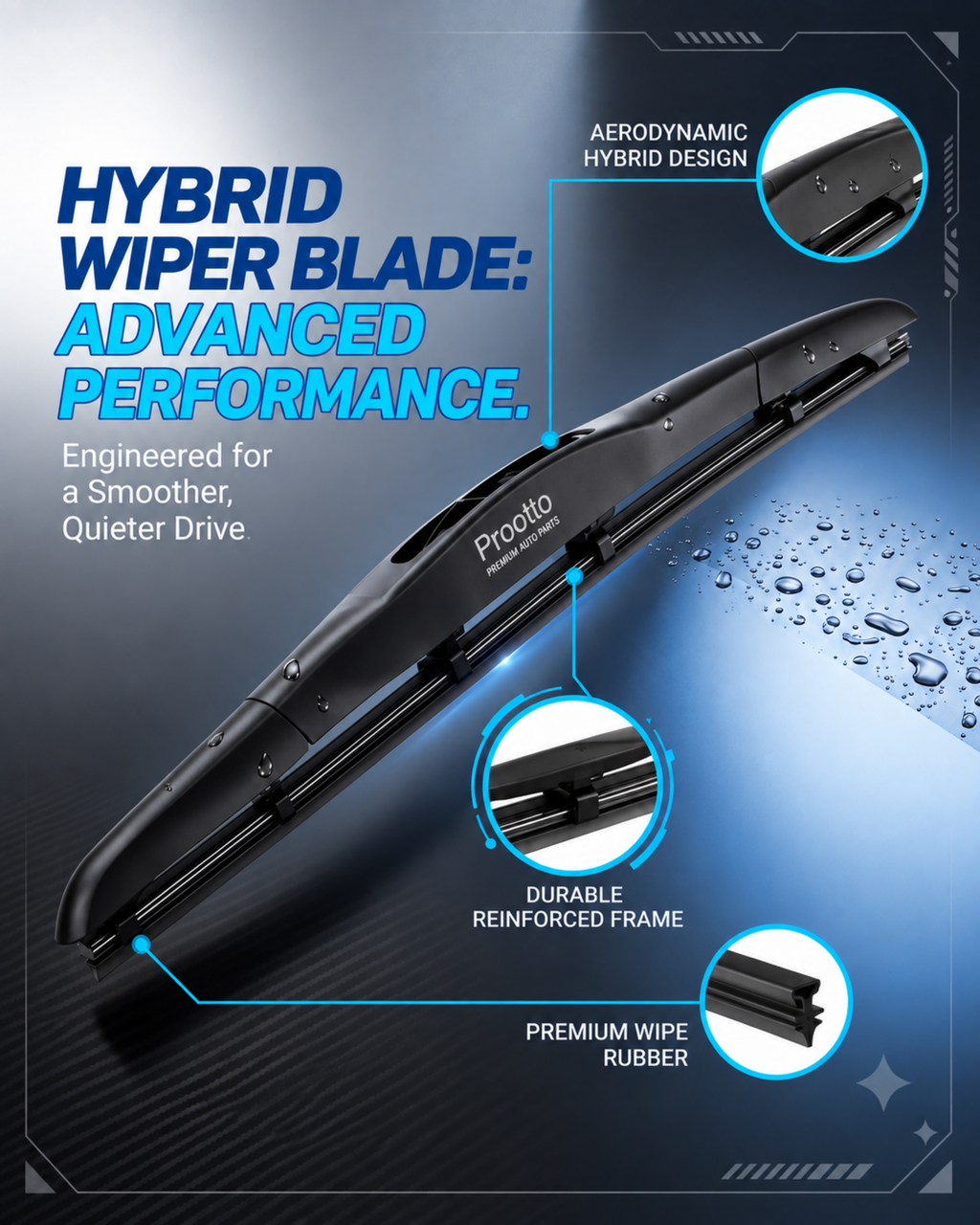 Wiper Blade 18"/450 MM - Hybrid Wiper