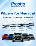 Hyundai Xcent Wiper Blades (2014–2020) – 22" + 16" Set of 2