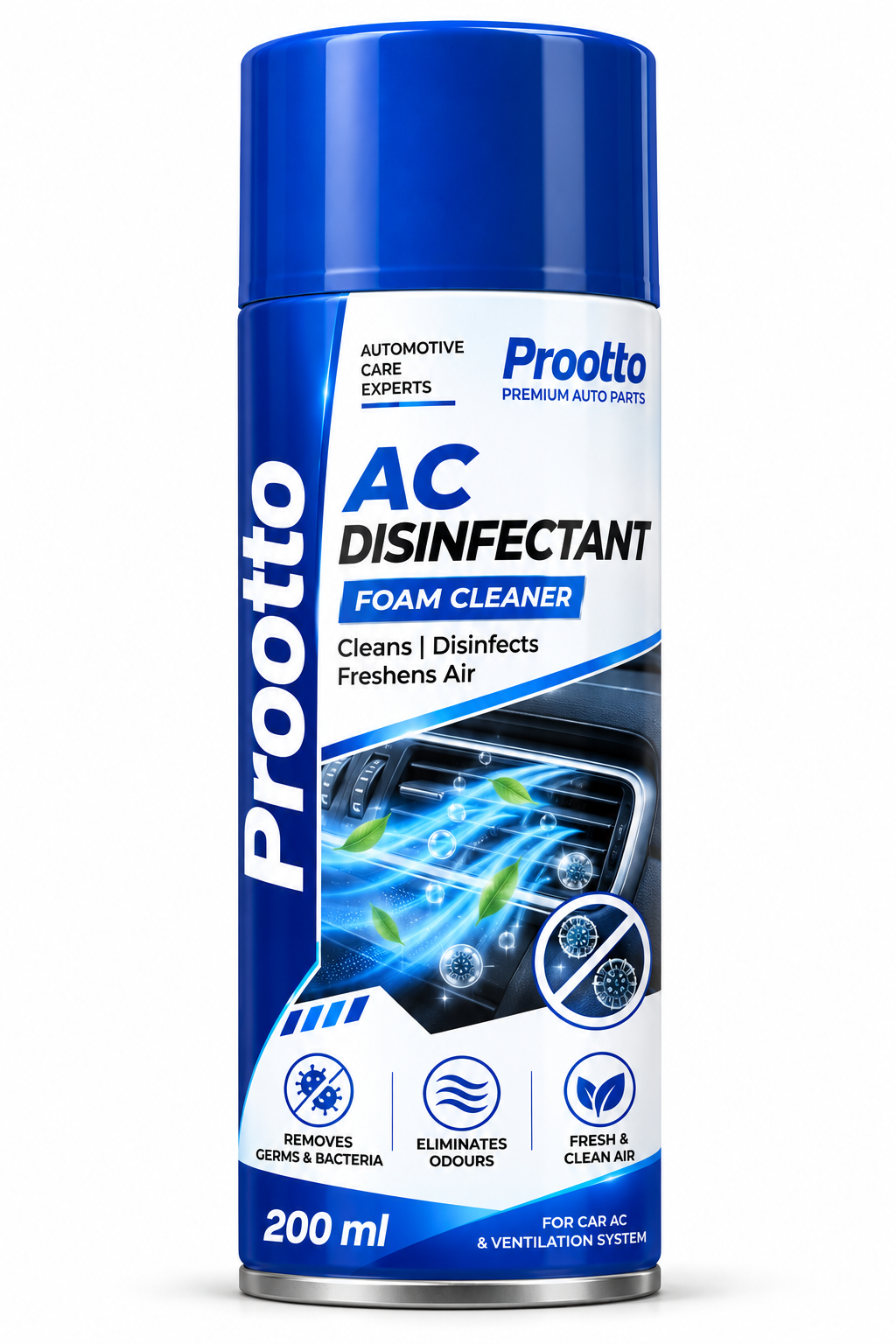Prootto AC Foam Cleaner + Disinfectant 200 ml